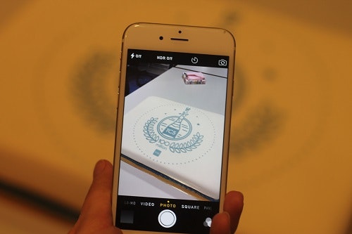 caption: Celebration of 100 million users