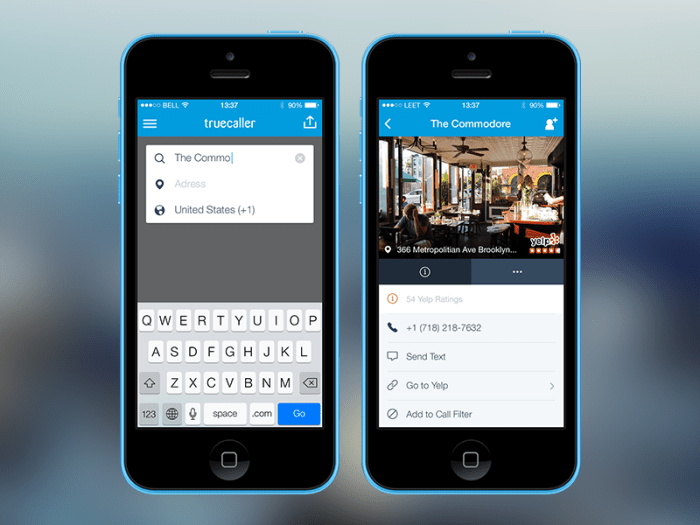 Truecaller-Yelp-Search