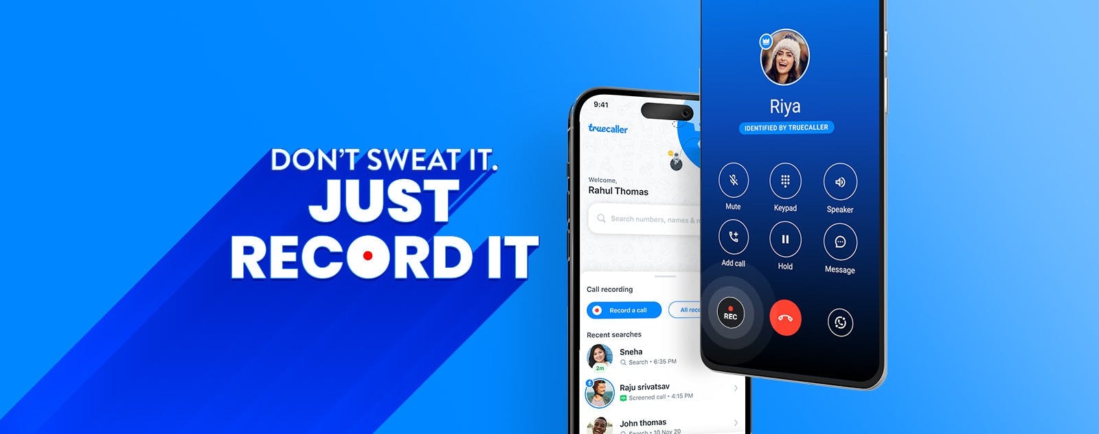 Don't sweat it. Just record it! 