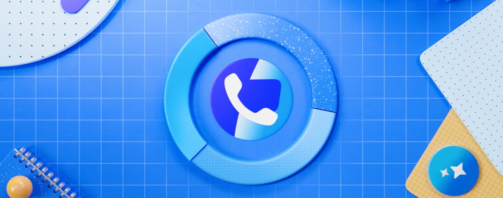 Blue screen with Truecaller Caller ID